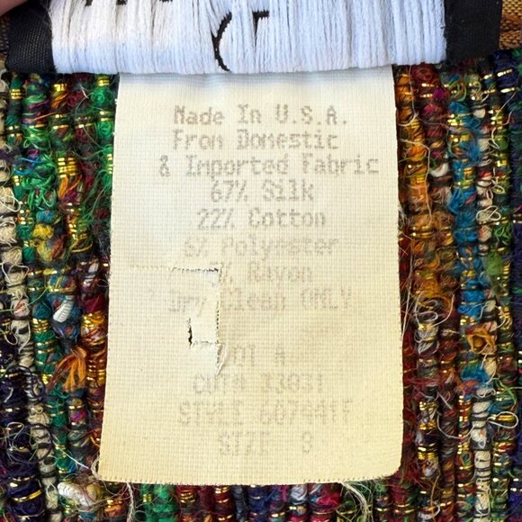 Carole Little 90s Hobo Chic Slub Knit Top - 8 - Picture 10 of 10